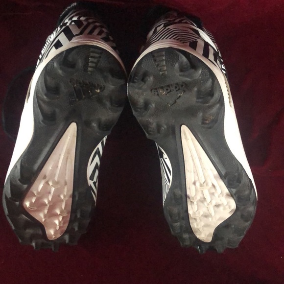 ADIDAS US 4.5 MALE Womens size 6 techfit geometric shoes Black & White - Picture 4 of 5